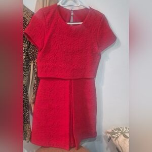 Zara Elegant Scarlet Dress
